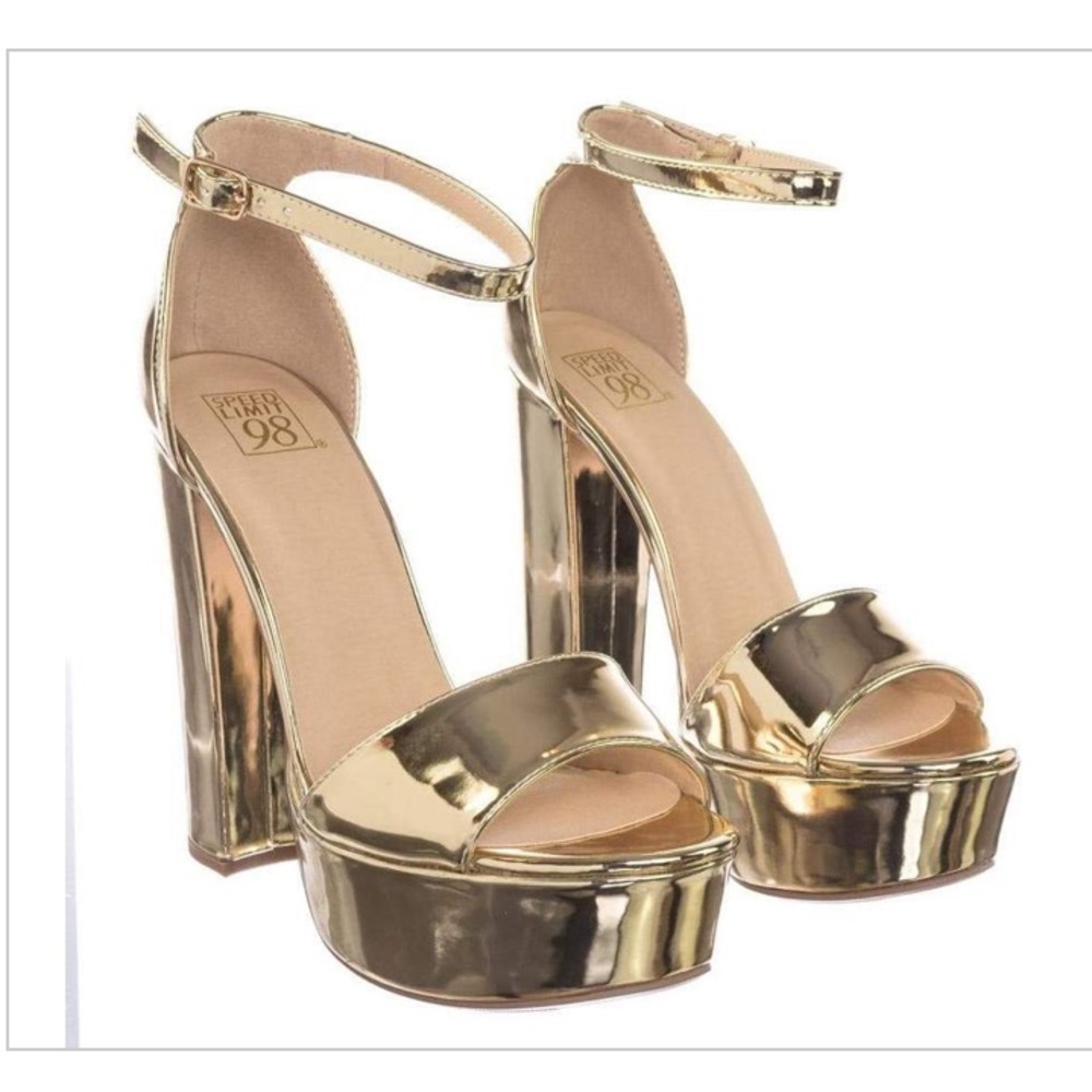 Today ONLY!!!Lemony M6Towering Chunky Block Heel